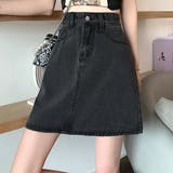 デニム風ミニスカート レディース 10代 | Dewlily | 詳細画像12 