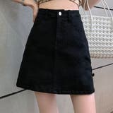 デニム風ミニスカート レディース 10代 | Dewlily | 詳細画像2 