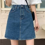 デニム風ミニスカート レディース 10代 | Dewlily | 詳細画像6 