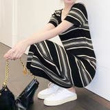 マルチボーダー半袖ワンピース レディース 10代 | Dewlily | 詳細画像13