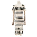 マルチボーダー半袖ワンピース レディース 10代 | Dewlily | 詳細画像17