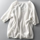 五分丈半袖サマーニット レディース 10代 | Dewlily | 詳細画像10 