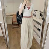 バイカラードッキングTシャツ レディース 10代 | Dewlily | 詳細画像3 