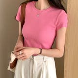 半袖リブTシャツ レディース 10代 | Dewlily | 詳細画像17 