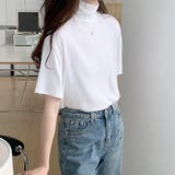 ハイネック半袖ニット レディース 10代 | Dewlily | 詳細画像10 