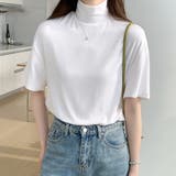 ハイネック半袖ニット レディース 10代 | Dewlily | 詳細画像12 