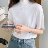 ハイネック半袖ニット レディース 10代 | Dewlily | 詳細画像14 