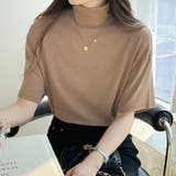 ハイネック半袖ニット レディース 10代 | Dewlily | 詳細画像16 