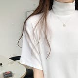 ハイネック半袖ニット レディース 10代 | Dewlily | 詳細画像17 