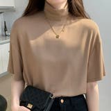 ハイネック半袖ニット レディース 10代 | Dewlily | 詳細画像8 