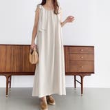 ホワイト | ノースリーブリボンワンピース レディース 10代 | Dewlily