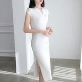 フレンチスリーブサマーニットワンピース レディース 10代 | Dewlily | 詳細画像11 