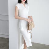 フレンチスリーブサマーニットワンピース レディース 10代 | Dewlily | 詳細画像3 