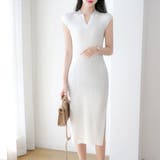 フレンチスリーブサマーニットワンピース レディース 10代 | Dewlily | 詳細画像9 