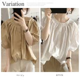 パフスリーブタックブラウス レディース 10代 | Dewlily | 詳細画像5 