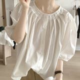 パフスリーブタックブラウス レディース 10代 | Dewlily | 詳細画像9 