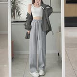 プレス加工スウェットパンツ レディース 10代 | Dewlily | 詳細画像9 