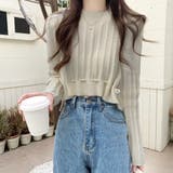 裾リボンクロップドニット 10代 20代 | Dewlily | 詳細画像11 