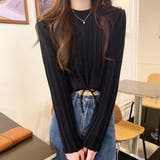 裾リボンクロップドニット 10代 20代 | Dewlily | 詳細画像7 