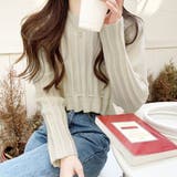 裾リボンクロップドニット 10代 20代 | Dewlily | 詳細画像9 