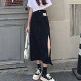 デニム風ロングスリットスカート 10代 20代 | Dewlily | 詳細画像13 