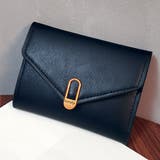 ブラック | レトロ三つ折り財布 10代 20代 | Dewlily