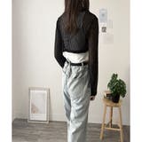 メッシュ編みクロップドニット レディース ニット | Dewlily | 詳細画像13 