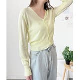 Vネックシースルーカーディガン レディース 韓国 | Dewlily | 詳細画像28 