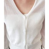 Vネックシースルーカーディガン レディース 韓国 | Dewlily | 詳細画像30 