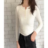 長袖リブニットトップス レディース ニット | Dewlily | 詳細画像2 