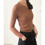 長袖リブニットトップス レディース ニット | Dewlily | 詳細画像28 