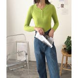 長袖リブニットトップス レディース ニット | Dewlily | 詳細画像30 