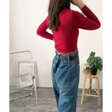 長袖リブニットトップス レディース ニット | Dewlily | 詳細画像32 