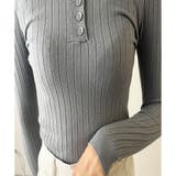 長袖リブニットトップス レディース ニット | Dewlily | 詳細画像34 