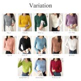 長袖リブニットトップス レディース ニット | Dewlily | 詳細画像5 