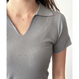 スキッパー半袖ポロニット レディース 韓国 | Dewlily | 詳細画像22 