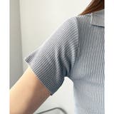 スキッパー半袖ポロニット レディース 韓国 | Dewlily | 詳細画像23 