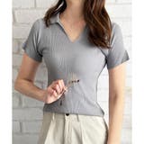 スキッパー半袖ポロニット レディース 韓国 | Dewlily | 詳細画像6 