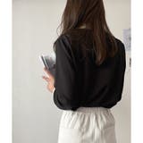 襟付きバイカラーリブトップス レディース トップス | Dewlily | 詳細画像18 