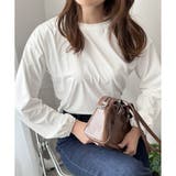 ホワイト | ボリューム袖カットソー レディース 韓国 | Dewlily