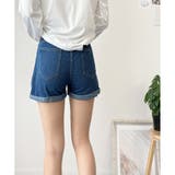デニム風ショートパンツ レディース 韓国 | Dewlily | 詳細画像3 