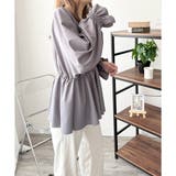 Vネックギャザーブラウス レディース 韓国 | Dewlily | 詳細画像14 