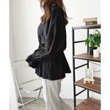 Vネックギャザーブラウス レディース 韓国 | Dewlily | 詳細画像20 