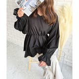 Vネックギャザーブラウス レディース 韓国 | Dewlily | 詳細画像21 