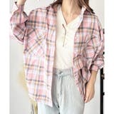 オーバーサイズチェック柄シャツ レディース 韓国 | Dewlily | 詳細画像13 