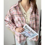 オーバーサイズチェック柄シャツ レディース 韓国 | Dewlily | 詳細画像15 