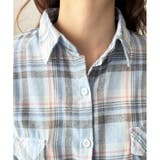 オーバーサイズチェック柄シャツ レディース 韓国 | Dewlily | 詳細画像18 