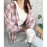 オーバーサイズチェック柄シャツ レディース 韓国 | Dewlily | 詳細画像7 