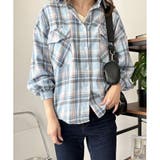 オーバーサイズチェック柄シャツ レディース 韓国 | Dewlily | 詳細画像9 