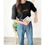 フロントロゴ半袖Tシャツ 夏トップス 半袖 | Dewlily | 詳細画像18 